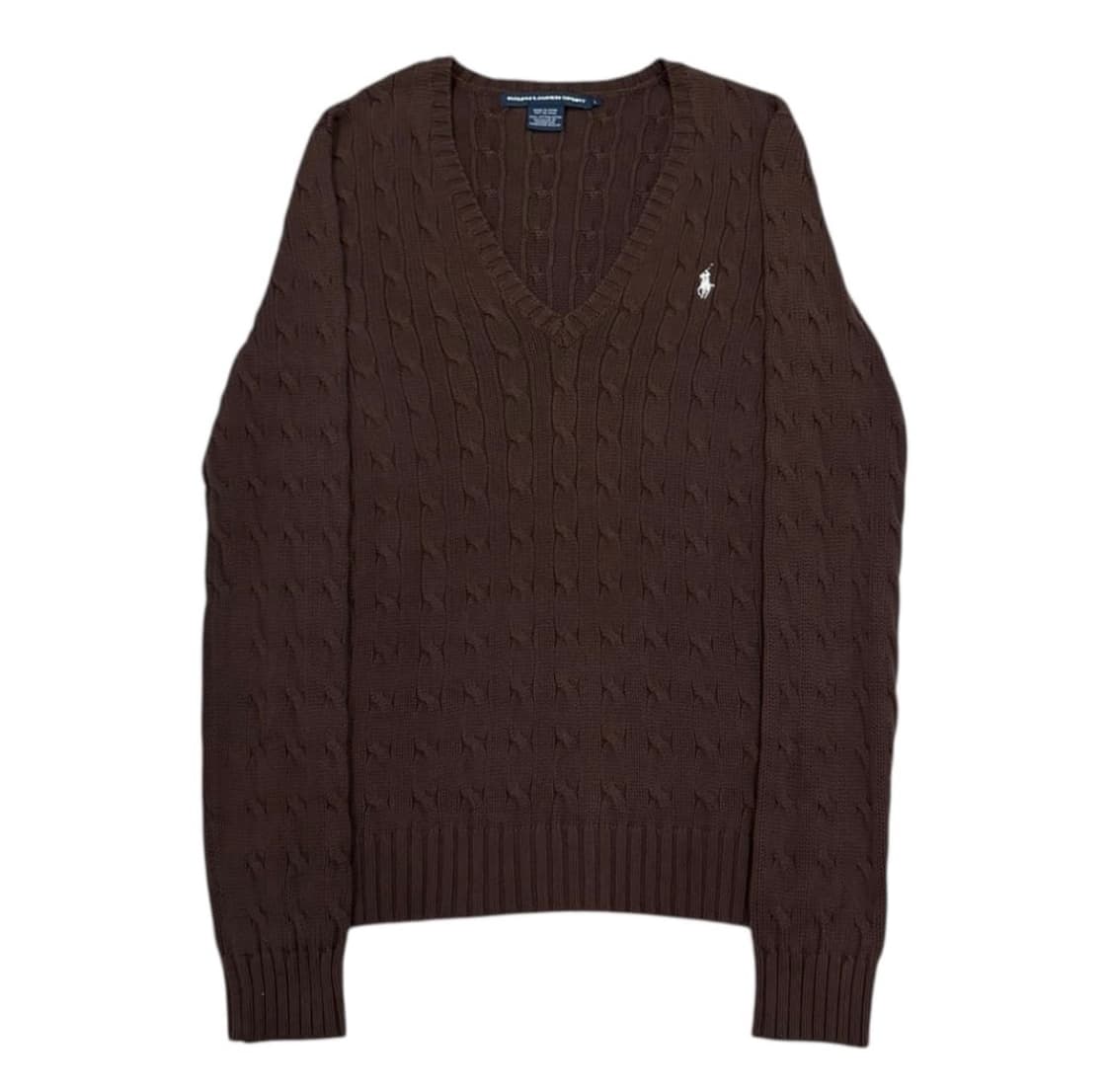 폴로 브라운 니트 판매 상품이미지1