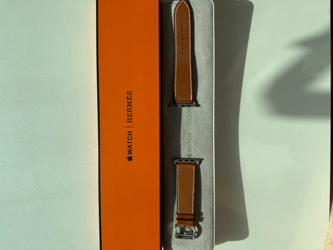 애플워치 에르메스 정품 싱글투어 가죽 스트랩 판매해요. 상품이미지1