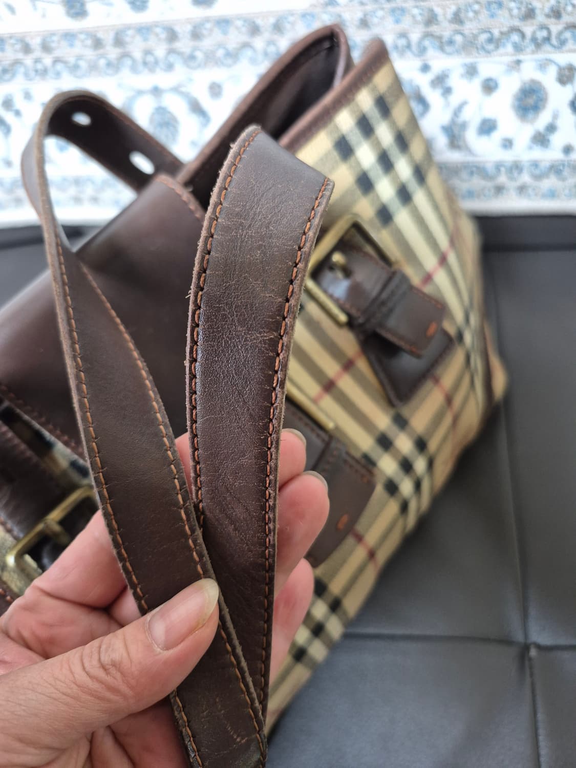 버버리노바체크숄더백(정품) 상품이미지6