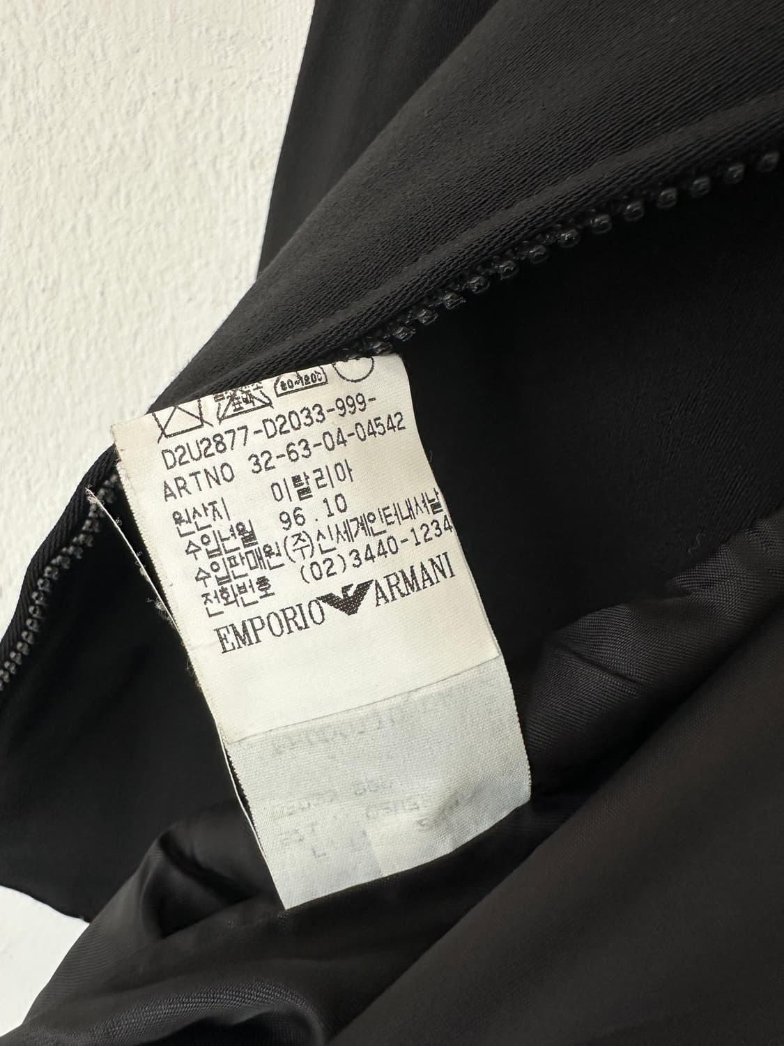 엠포리오 알마니 1998 비대칭 크롭 집업 자켓 상품이미지6