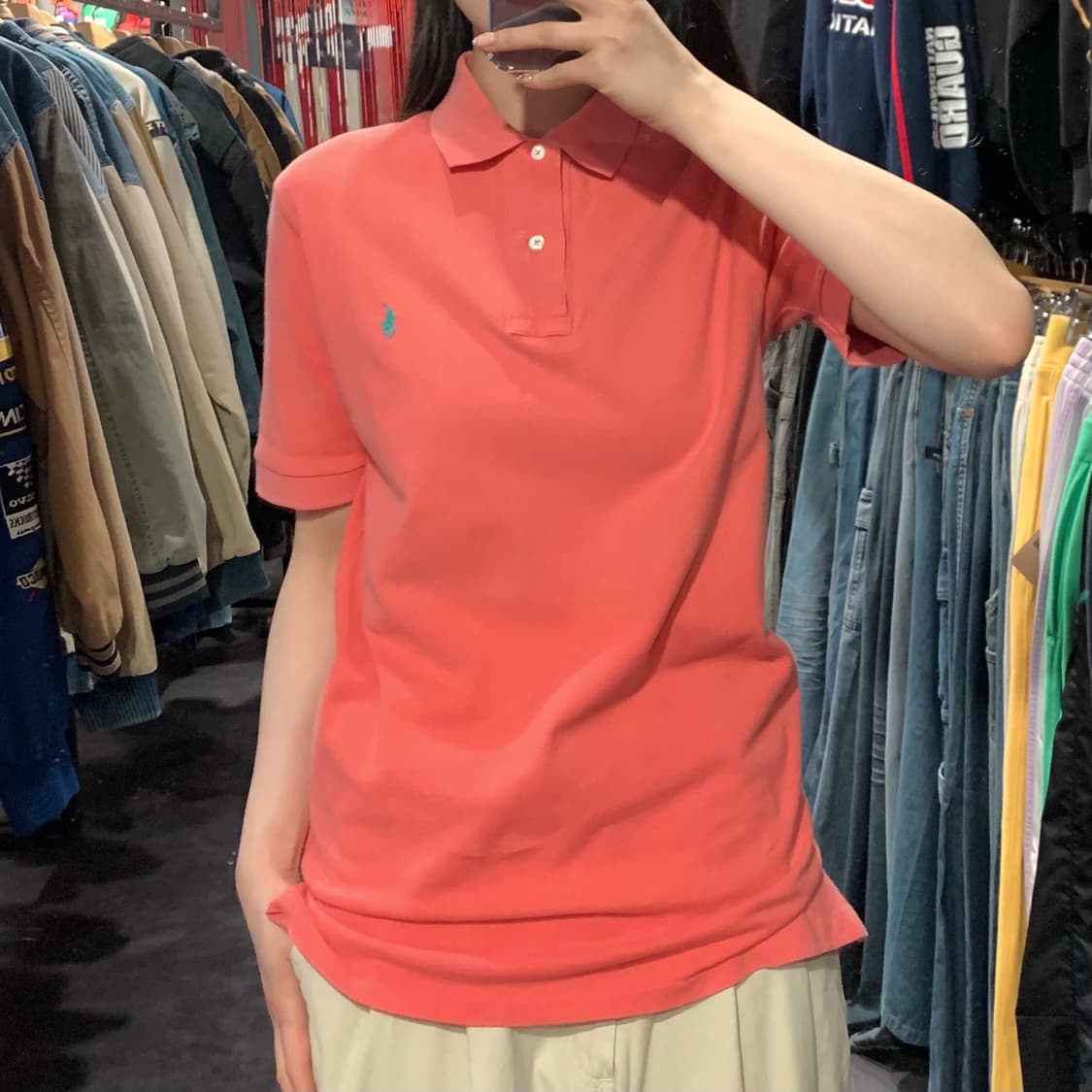 [IM] 폴로 랄프로렌 반팔 피케 셔츠 코랄핑크 상품이미지4