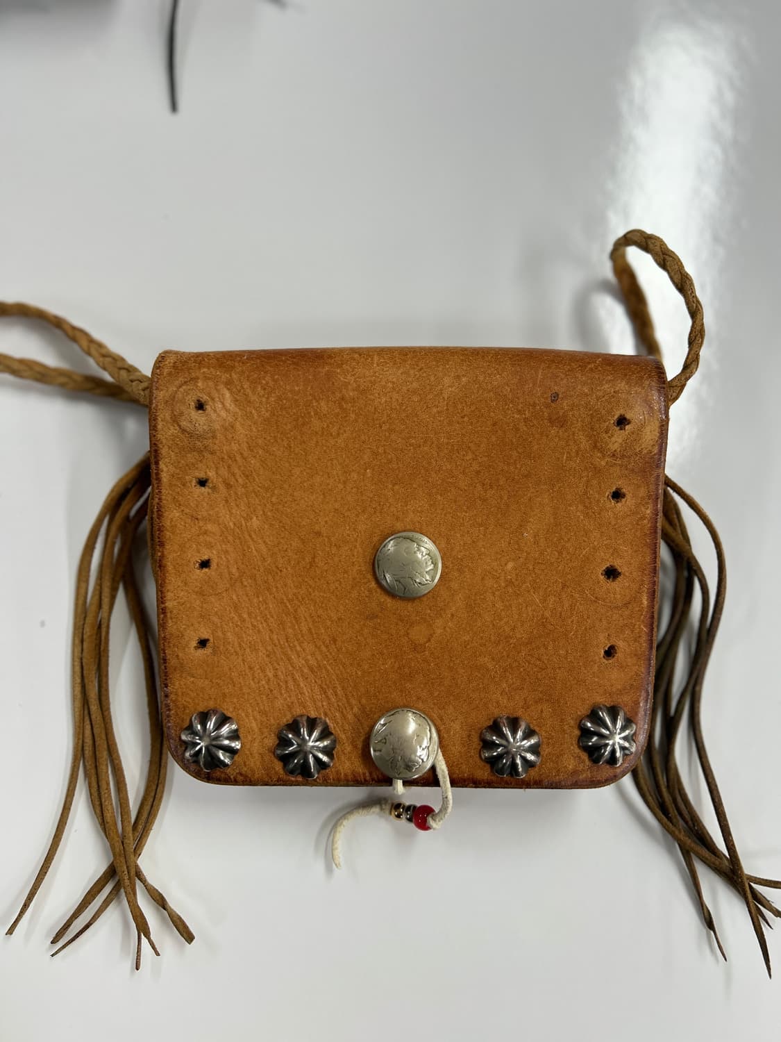 GOROS 올드고로스 새들레더 콘초 메디슨 백 상품이미지1