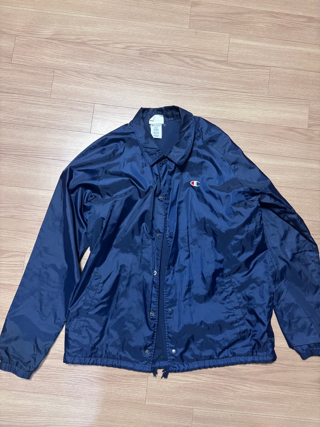 챔피온 나일론 코치자켓 L사이즈 팝니다. 상품이미지1