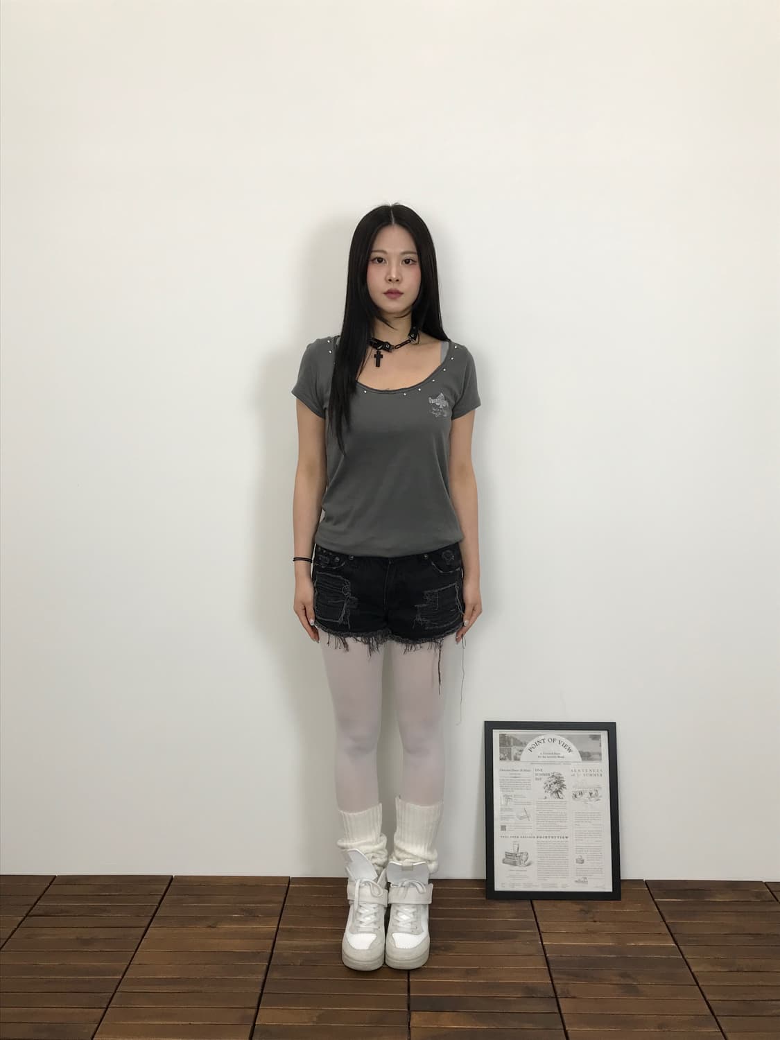 Jpn Studded Y2k Graphic Grunge Tee 상품이미지1