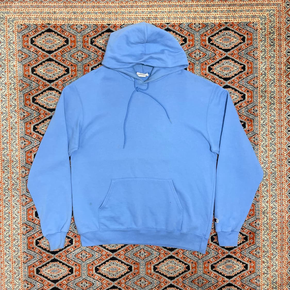 챔피온 블루 기모 후드티셔츠 남성L 상품이미지1