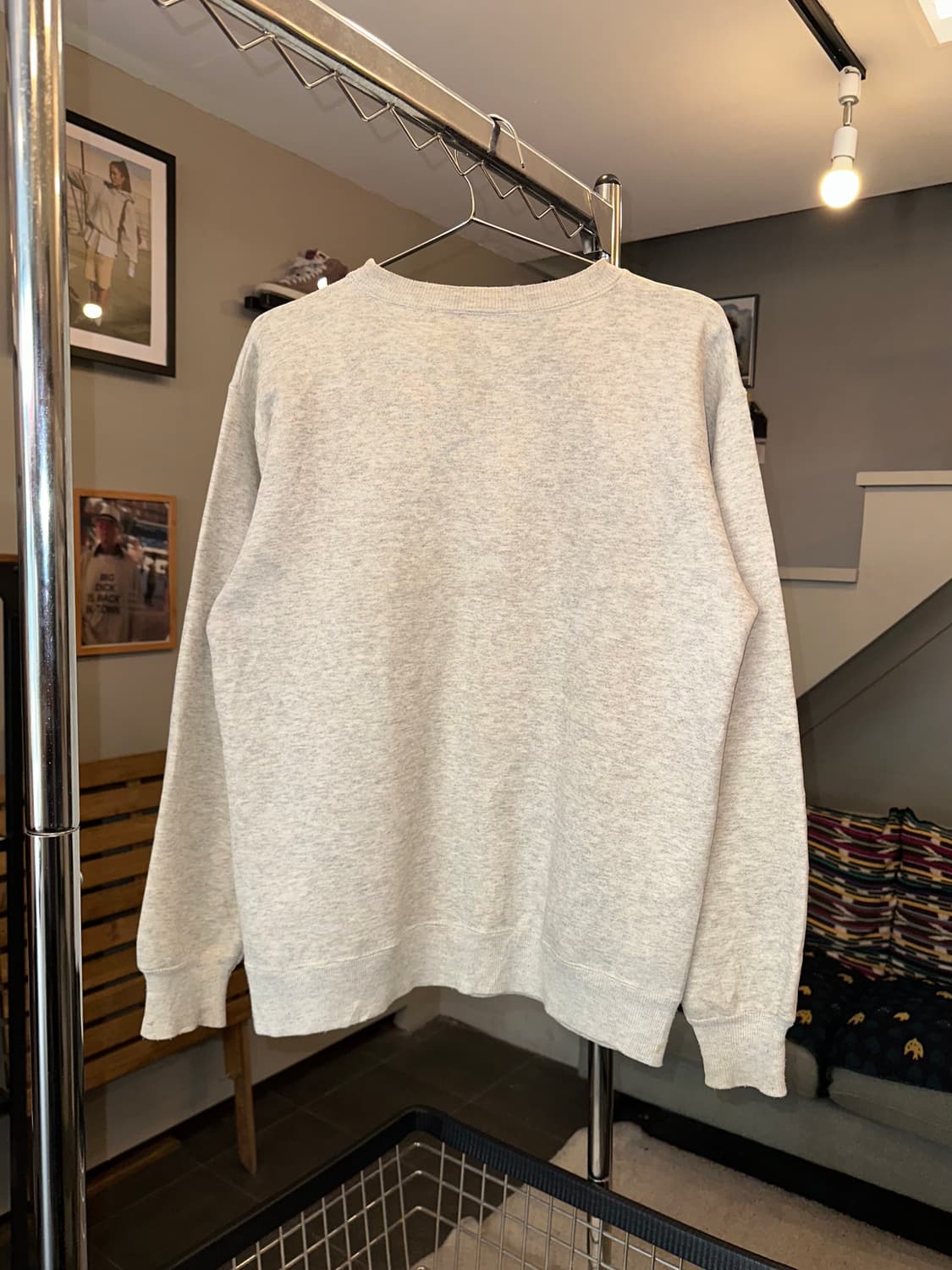 90‘s Champion NYU logo cotton sweatshirt 상품이미지9