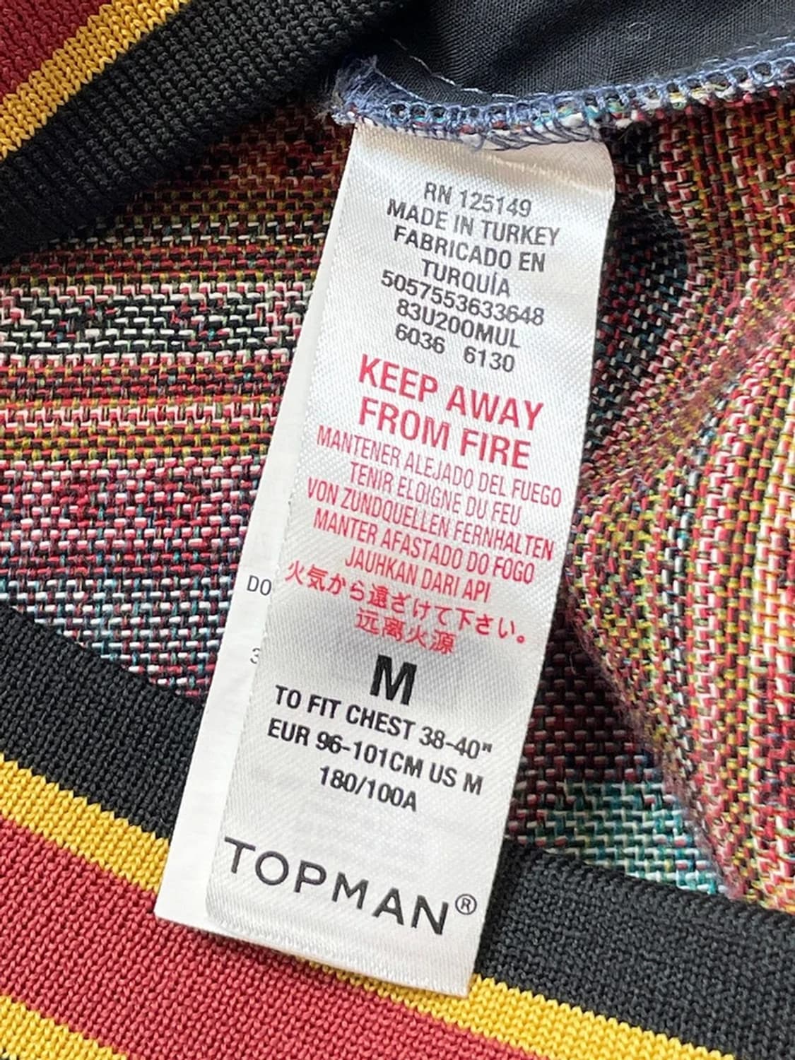 탑맨 Topman 태피스트리 패턴 집업 자켓 A1398 상품이미지8