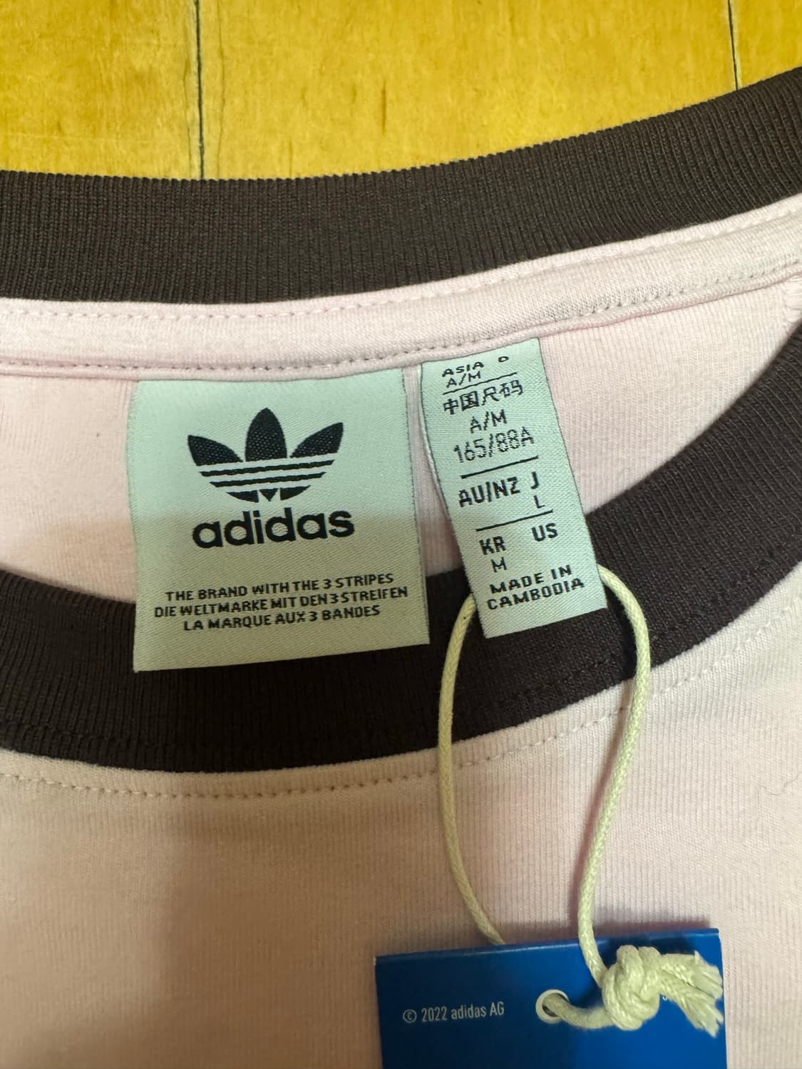 아디다스 핑크브라운티 (희귀매물) 새제품 상품이미지3