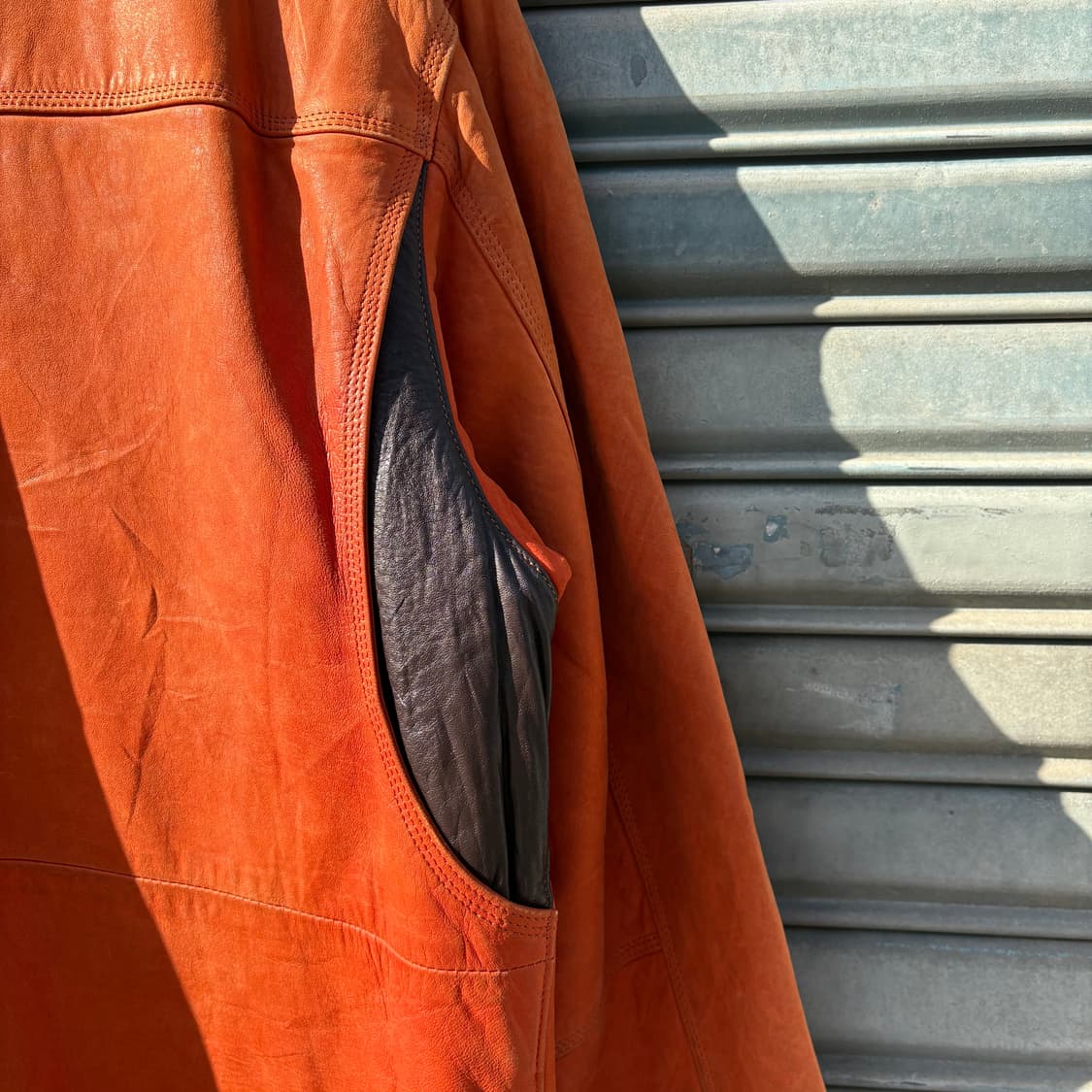 빈티지 오렌지 페이딩 양가죽 필드자켓 상품이미지7