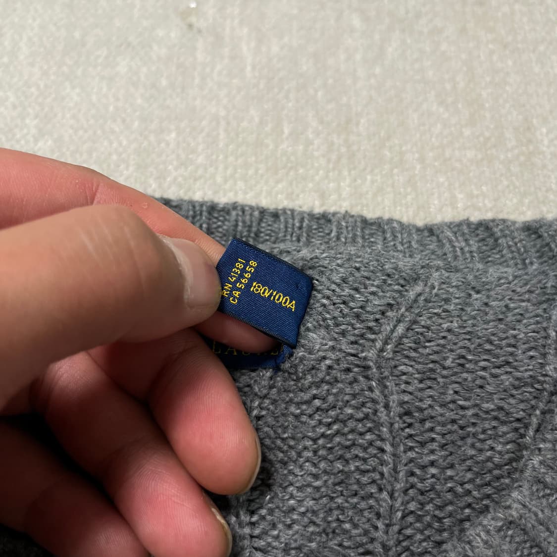 100 폴로 랄프로렌 꽈배기 니트 상품이미지3