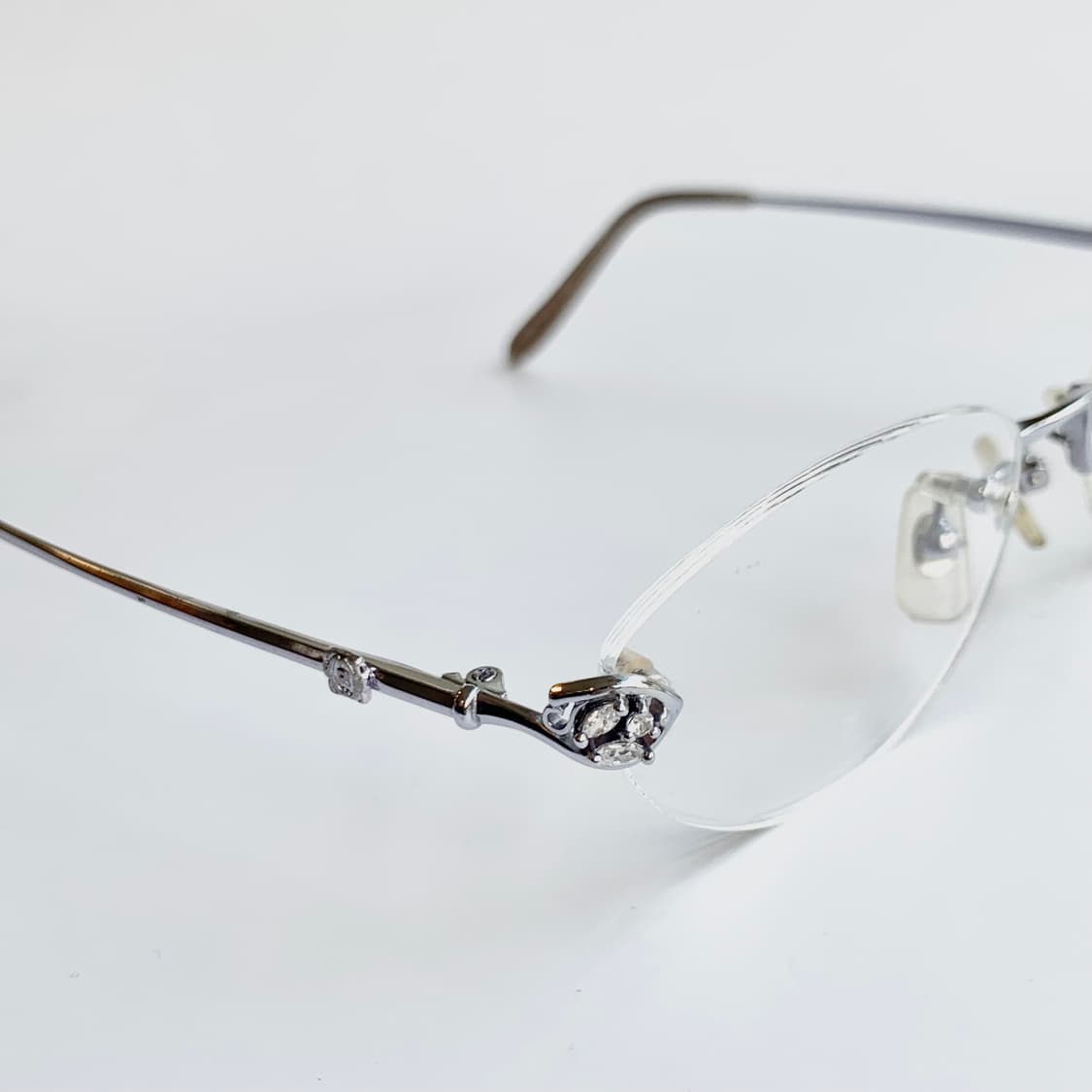 [픽키-730] 데드스탁 무테 큐빅 포인트 유니크 빈티지안경 상품이미지7