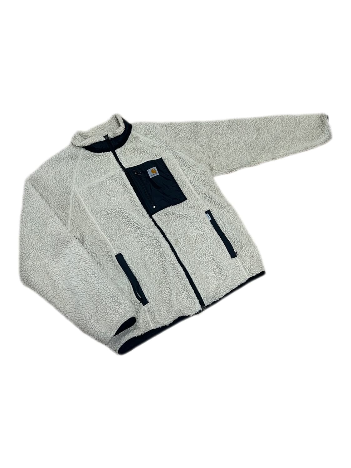 칼하트 wip 아이보리 플리스 집업 자켓 상품이미지2