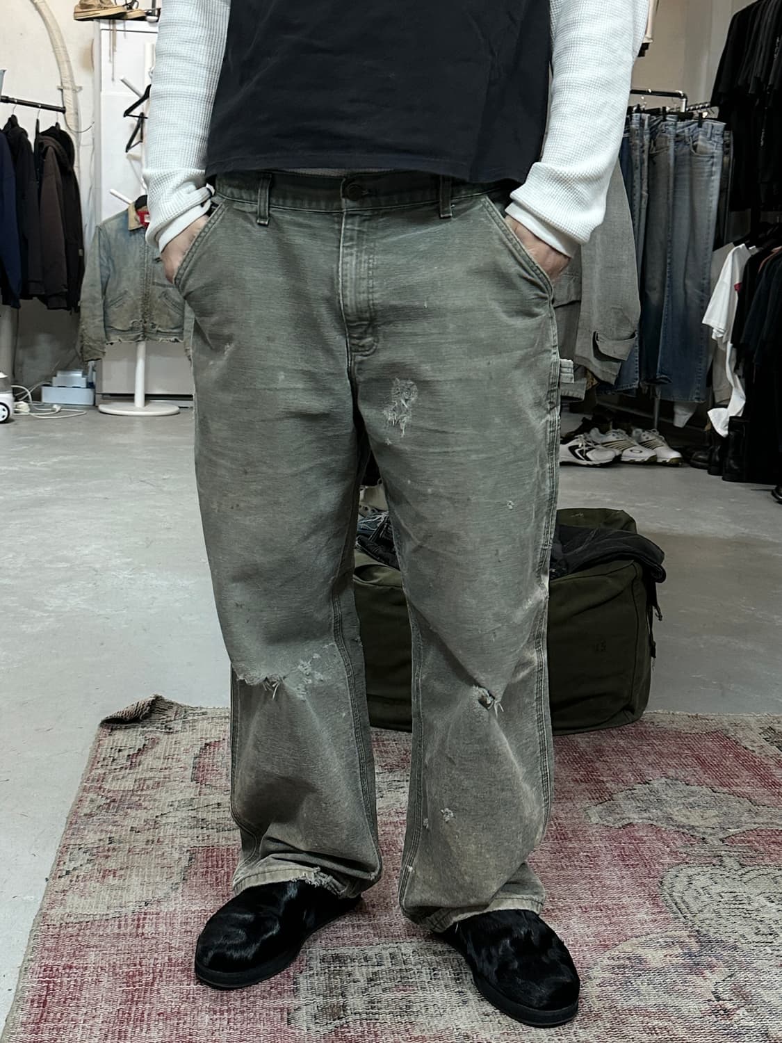 OG 칼하트 B11 싱글니 MOS 하드 페이딩 칼하트 더블니 상품이미지3