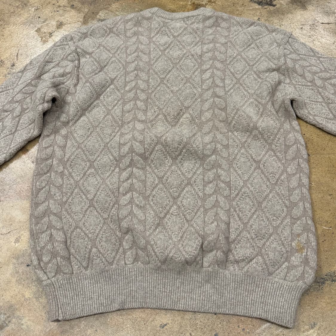 [정품/100] 디올 패턴 니트 스웨터 베이지 b17 상품이미지4