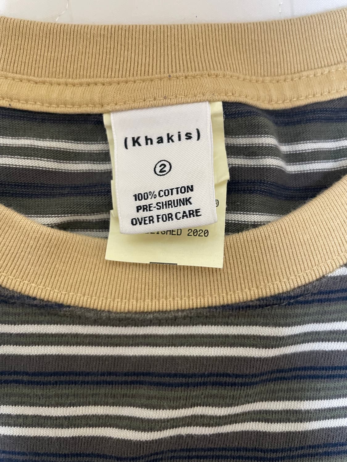 [M] 카키스 보더 롱슬리브 bark컬러 상품이미지3