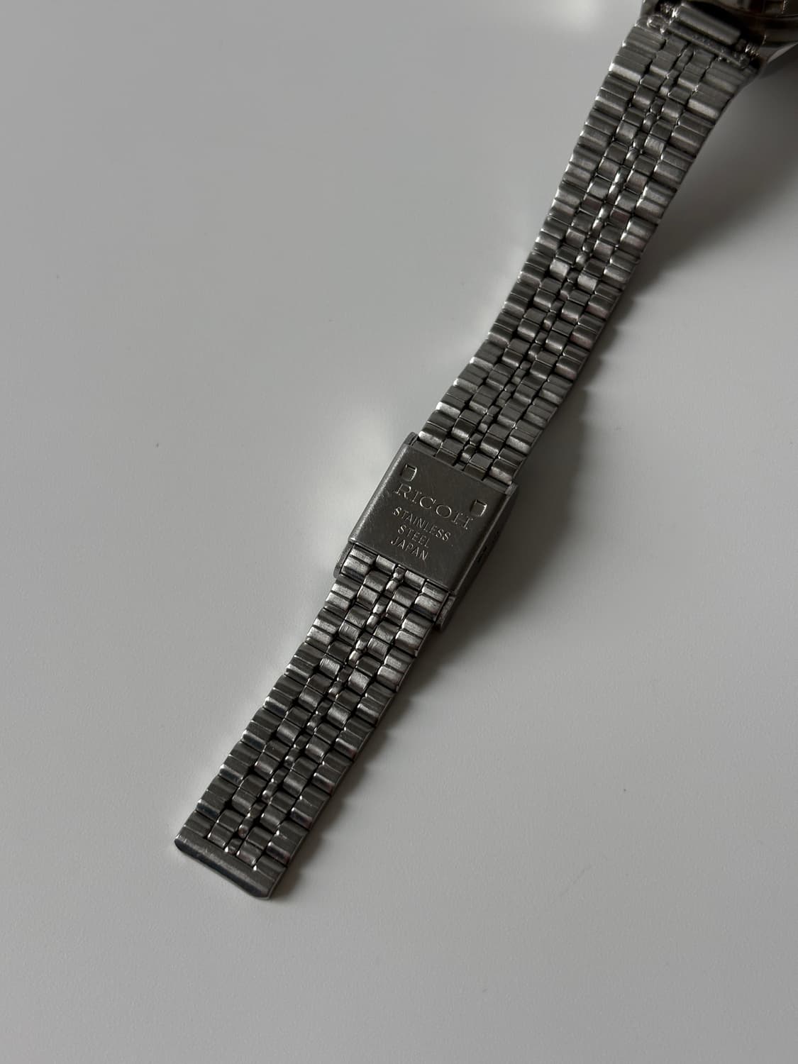 리코 1980년대 블랙 다이얼 실버 오벌 쿼츠 여성 상품이미지8