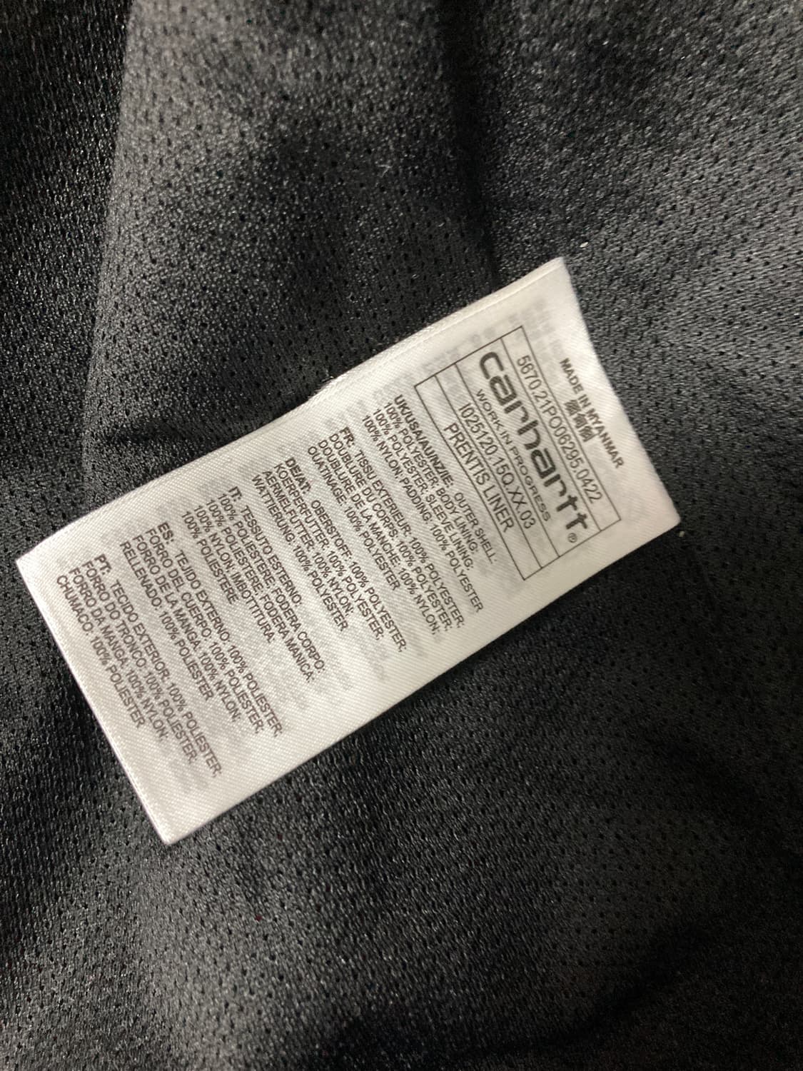 칼하트 WIP 프렌티스 라이너 플리스 재킷 S 상품이미지8