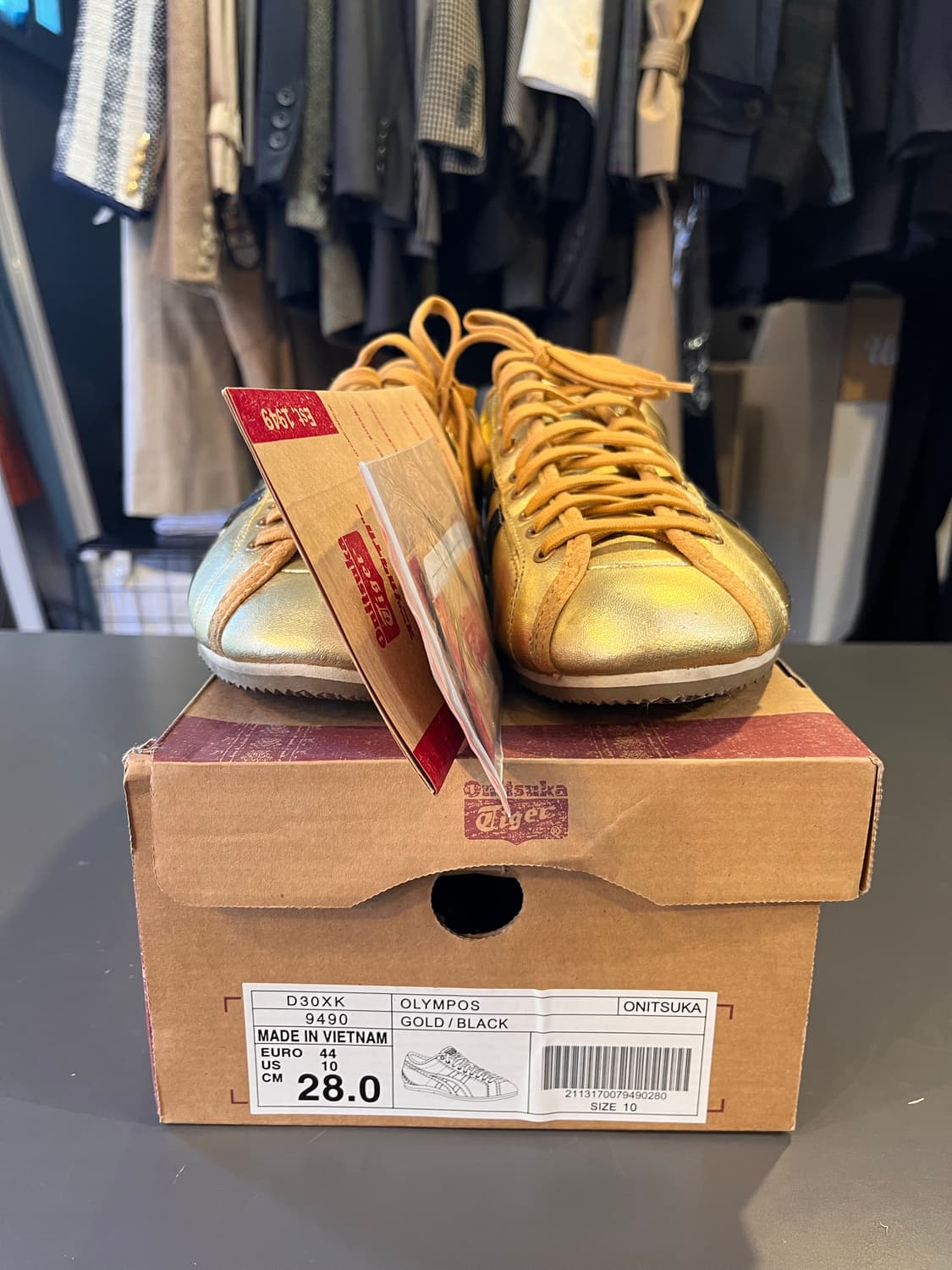 오니츠카 타이거 올림포스 골드 / 블랙(280mm) 상품이미지6