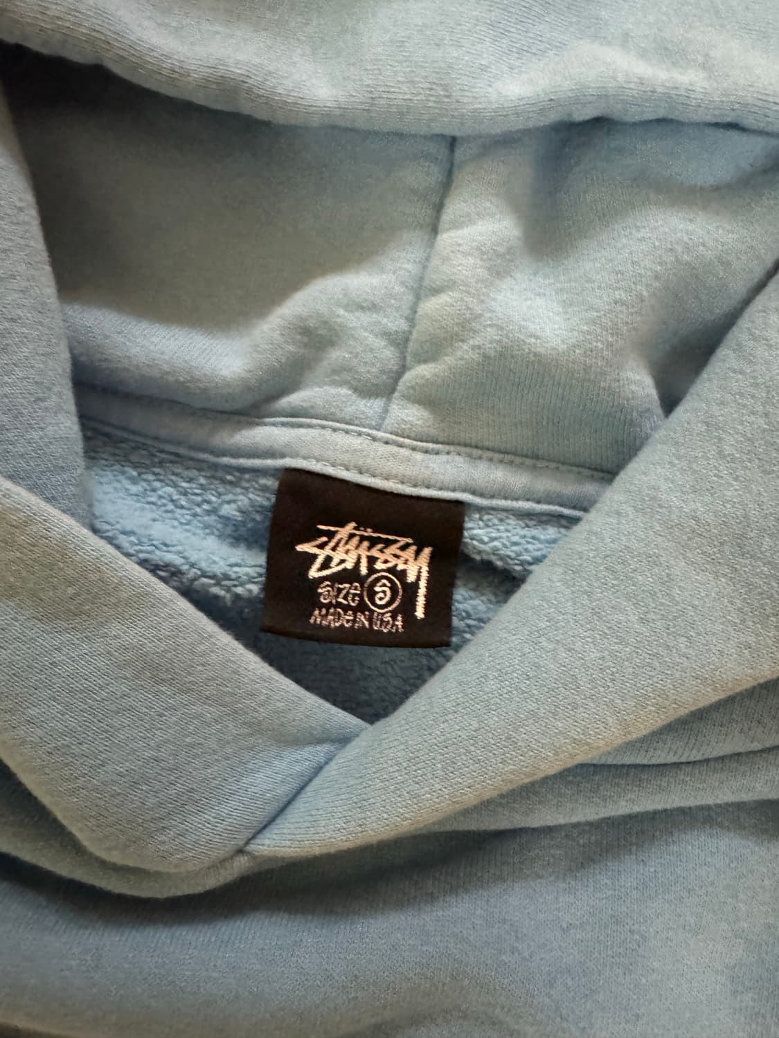 스투시 x CPFM 8볼 피그먼트 다이드 후드 블루 상품이미지3