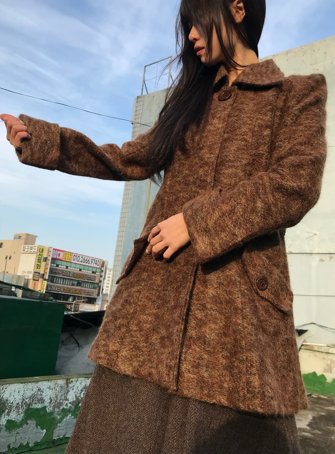 클래식 모카 빈티지 코트 상품이미지1