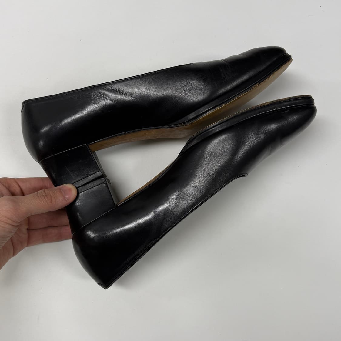 90s Margaret Howell mid heel pumps 상품이미지6
