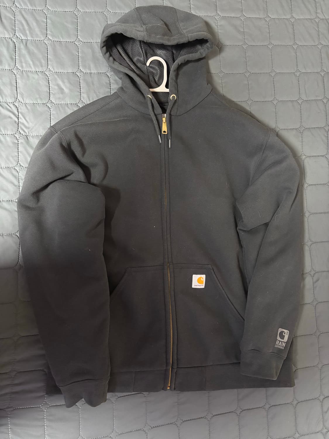 칼하트 루즈핏 후드집업 블랙 상품이미지1