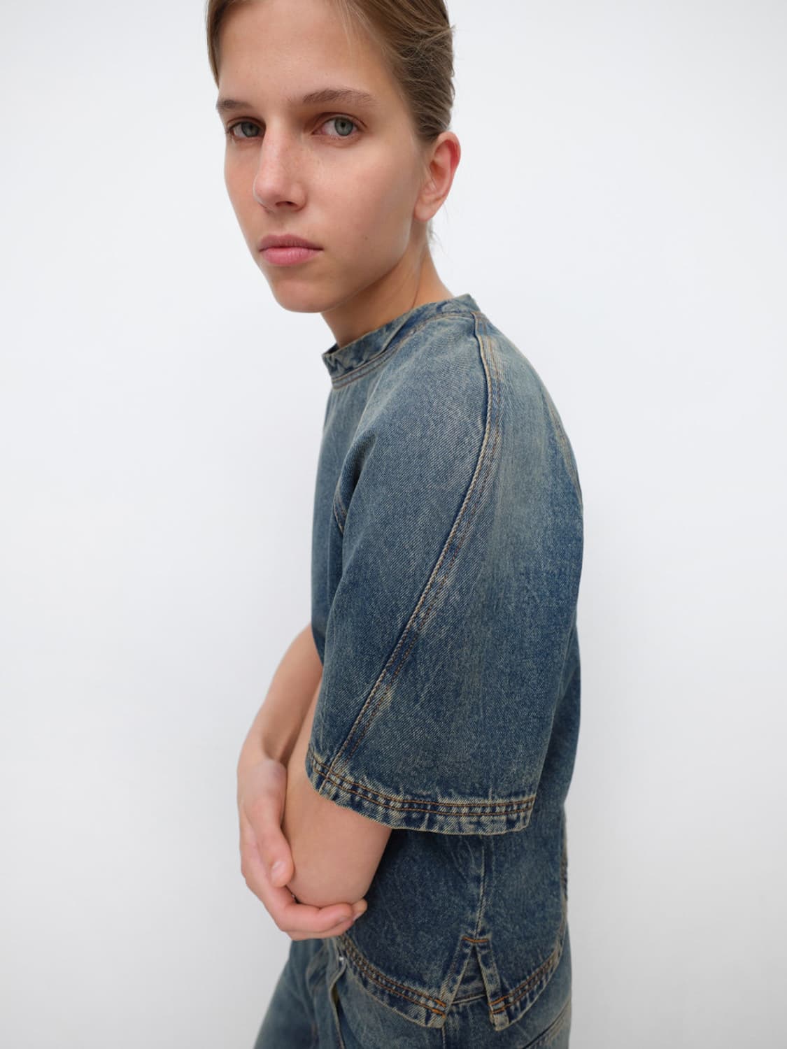 [S]기마구아스 Corinne 데님 티셔츠 상품이미지5