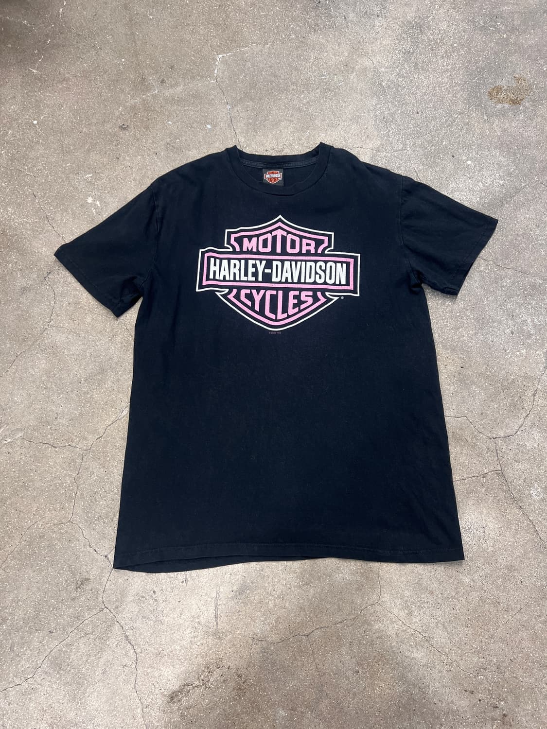 00’s 할리데이비슨 핑크 로고 반팔티 상품이미지1