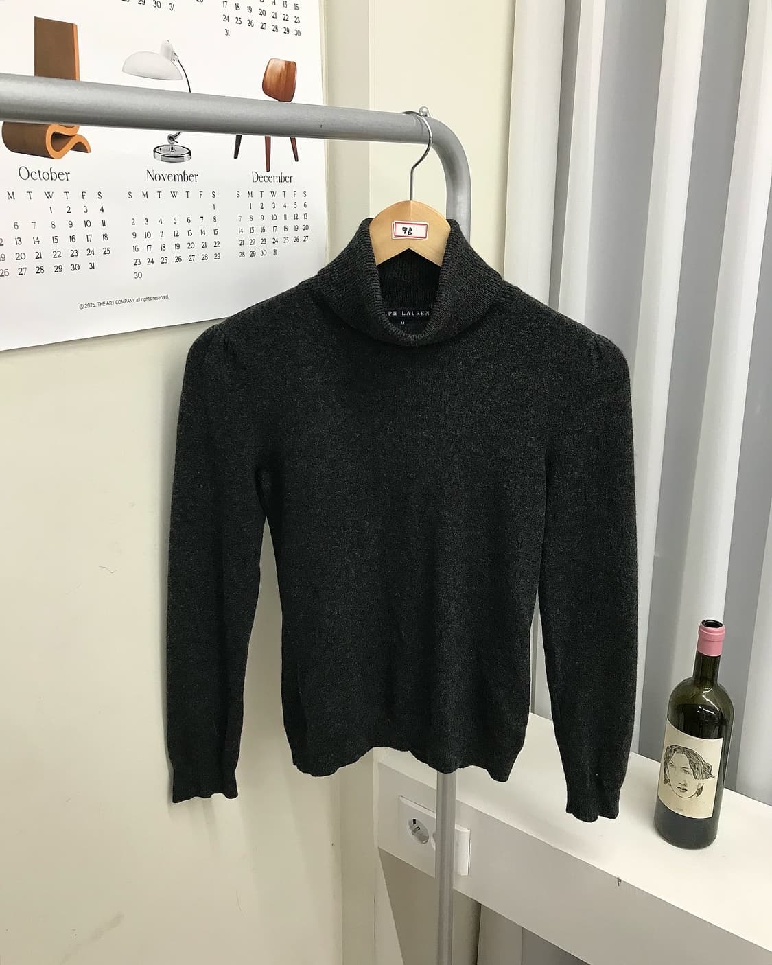 폴로 캐시미어 터틀넥 퍼프 니트 상품이미지1