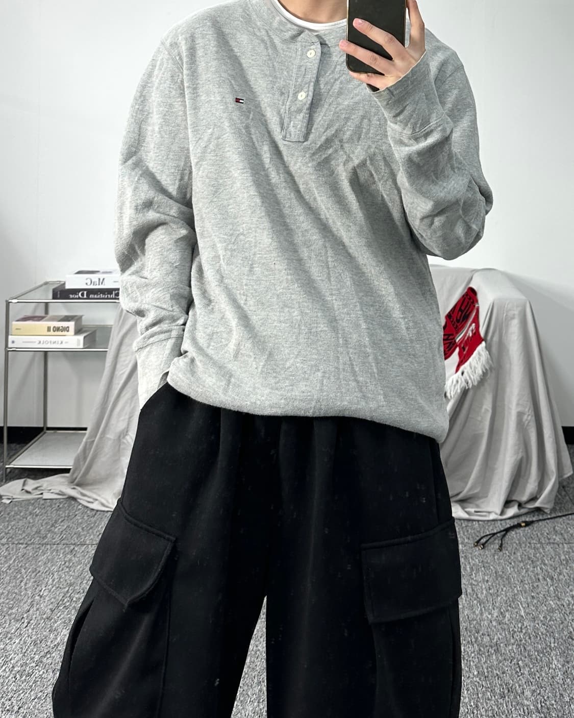 타미힐피거 헨리넥 긴팔티 L 상품이미지3