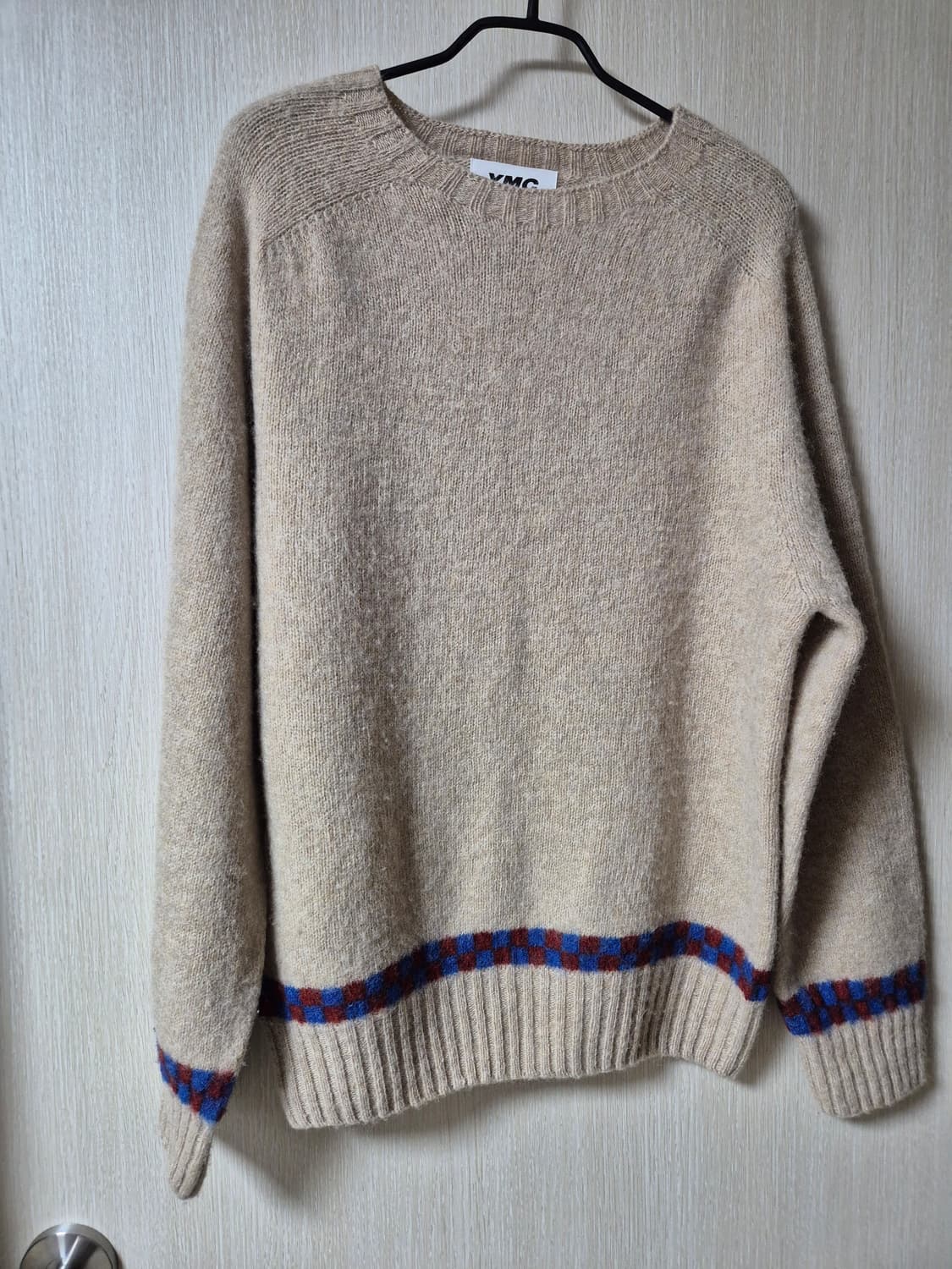 YMC 스코틀랜드 베이지색 울 니트 스웨터 m 쉐기독 상품이미지3