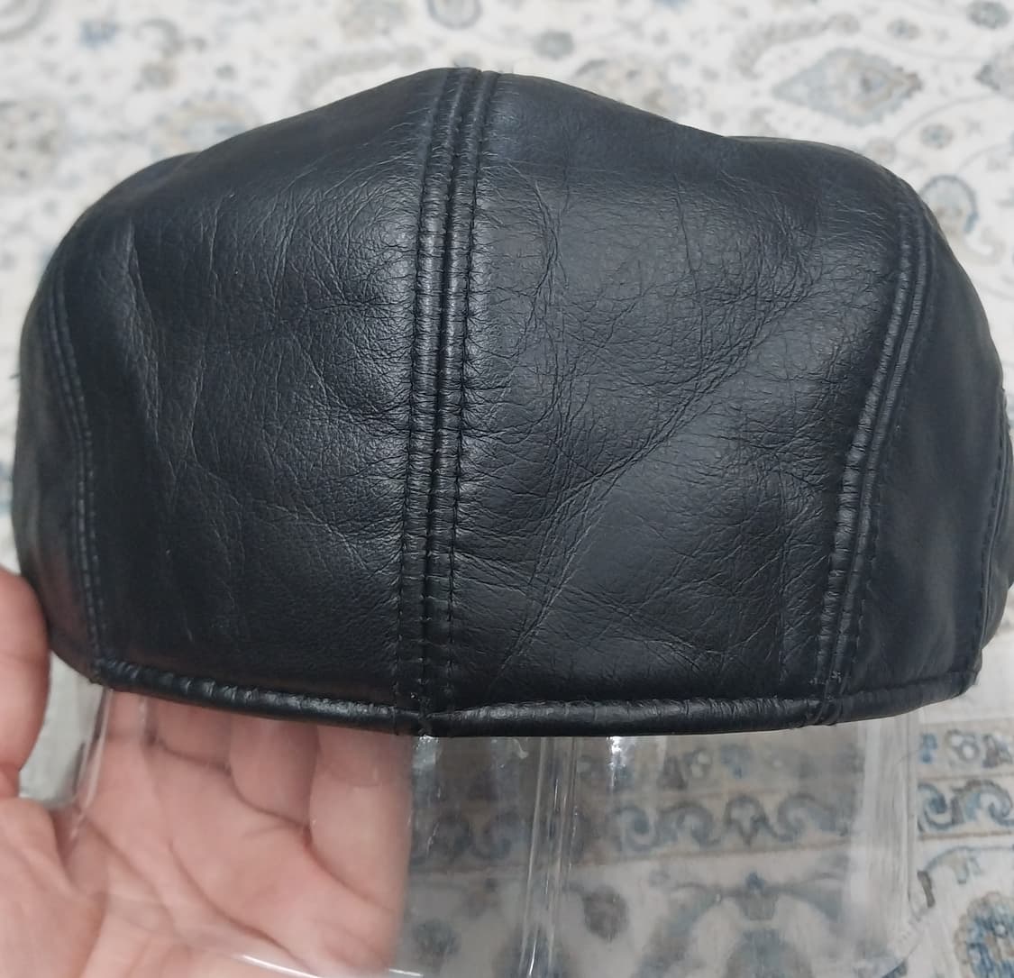 8-90년대 미치코 런던 소가죽 헌팅캡 상품이미지6