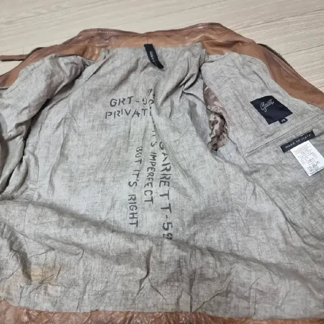 이탈리아 명품 가렛(garrett) 양가죽 자켓 판매(95) 상품이미지5