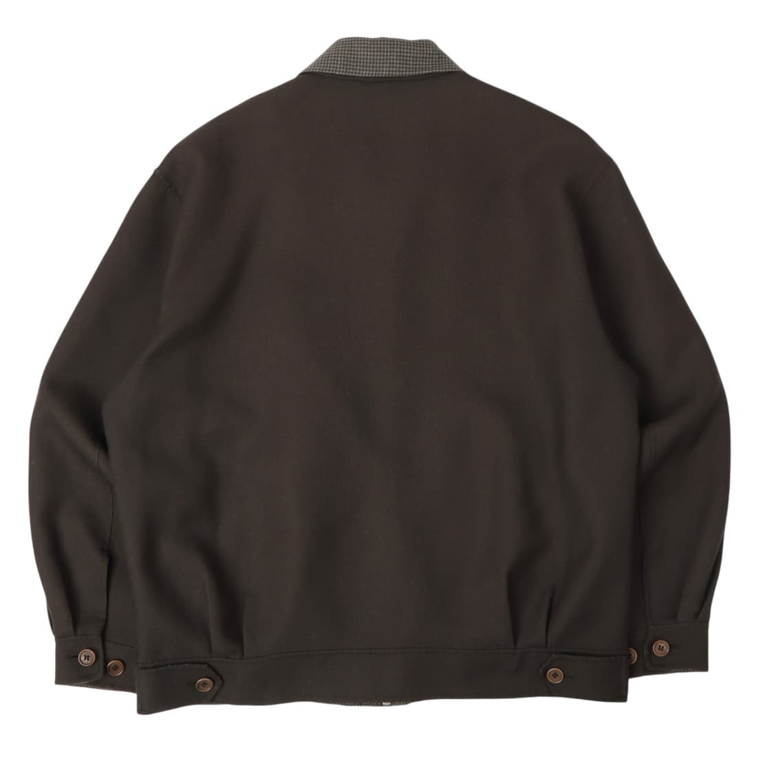 입생로랑 ysl로고 체크카라 캐시미어 블렌드 울 블루종 상품이미지5