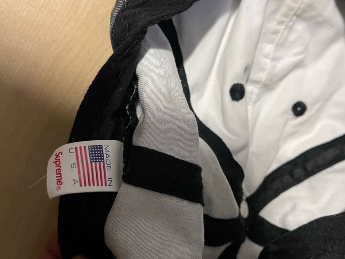 슈프림 S로고 6패널 캡 블랙 20SS 상품이미지5