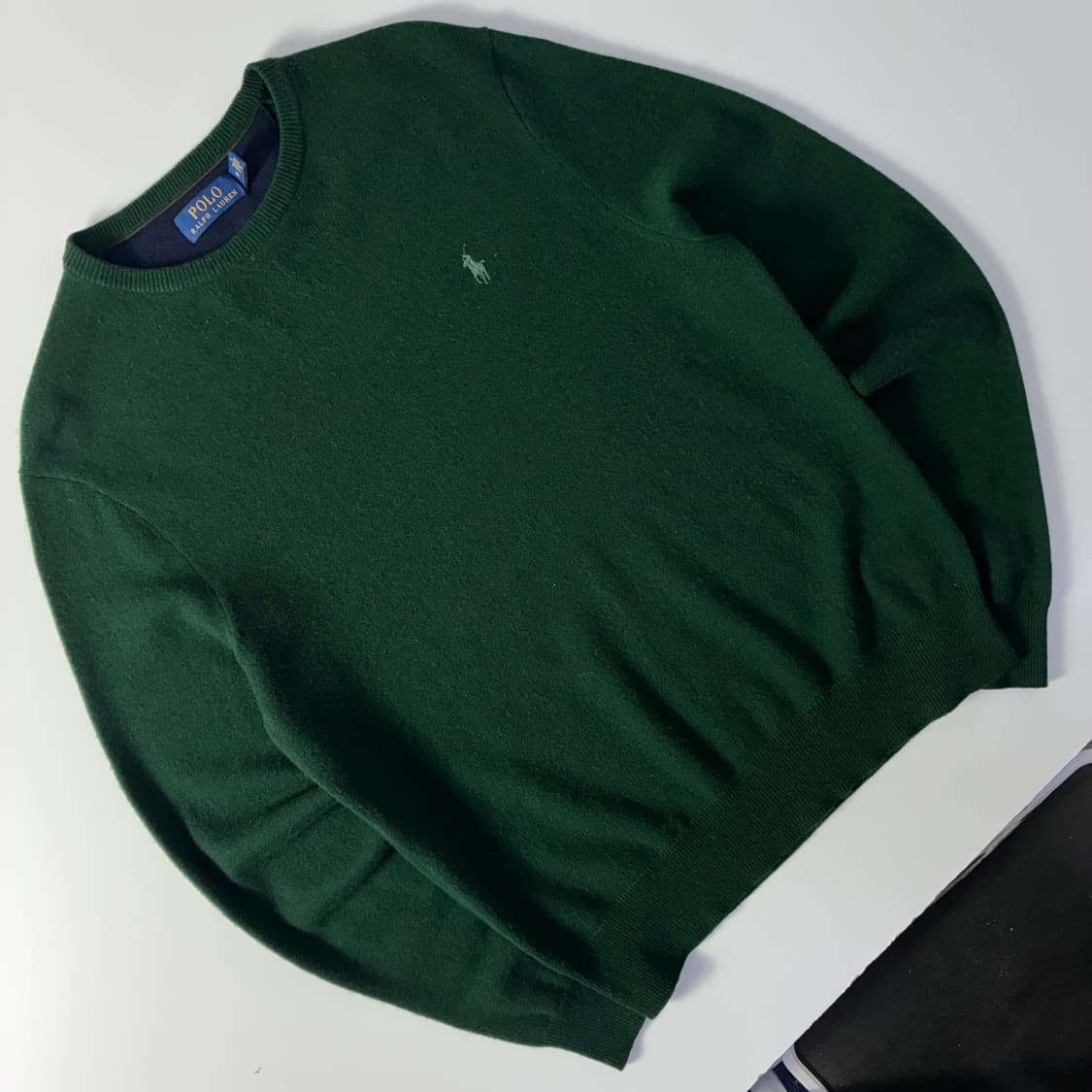 Polo  폴로 랄프로렌 자수 메리노울 그린 니트  상품이미지2