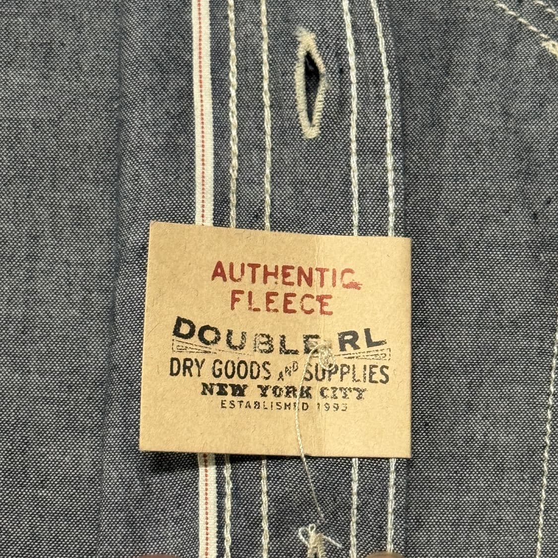 더블알엘 10ss 스티치 포켓 워크 셔츠 S 상품이미지7