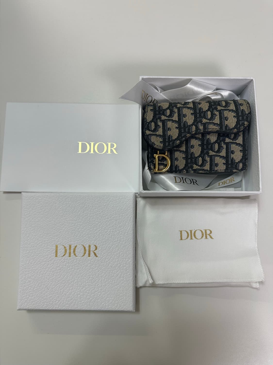 디올 오블리크 새들 카드지갑 구성품포함!! 상품이미지1