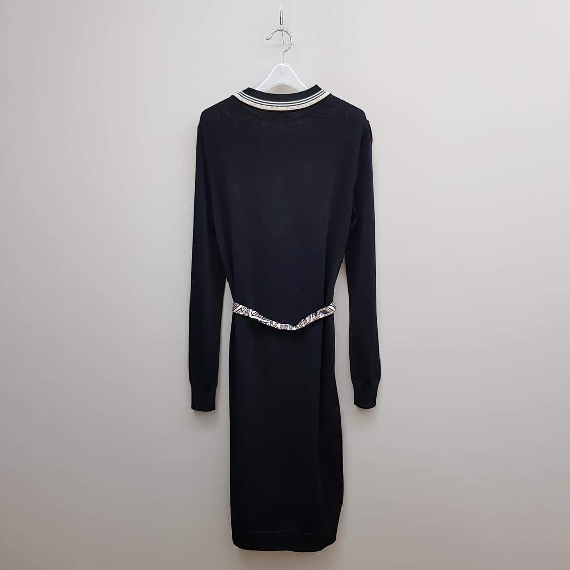 토리버치 기하학 패턴 니트 배색 벨트 원피스 M사이즈 상품이미지6