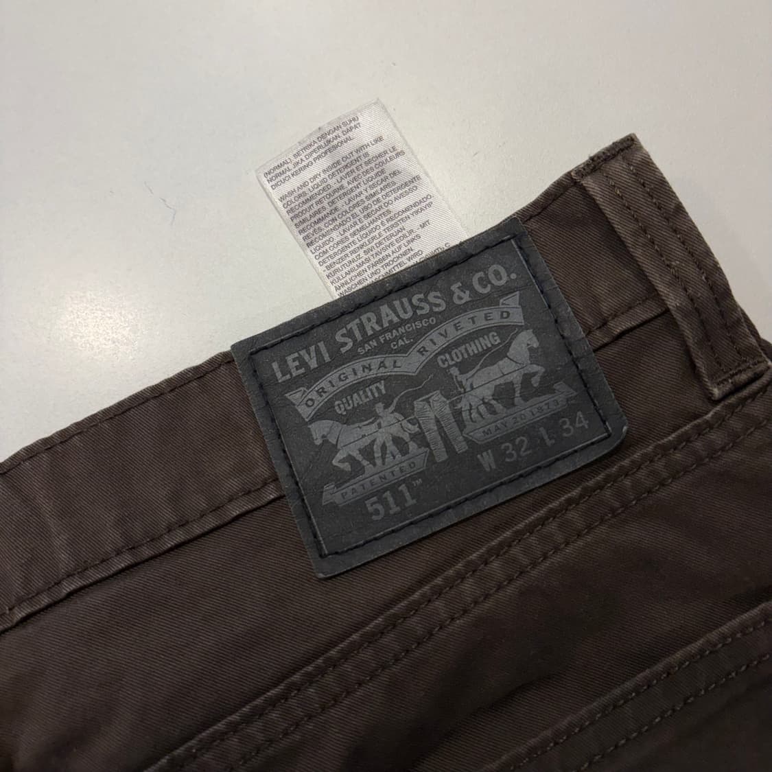 [32x34] 리바이스 511 브라운 팬츠 D458 상품이미지4