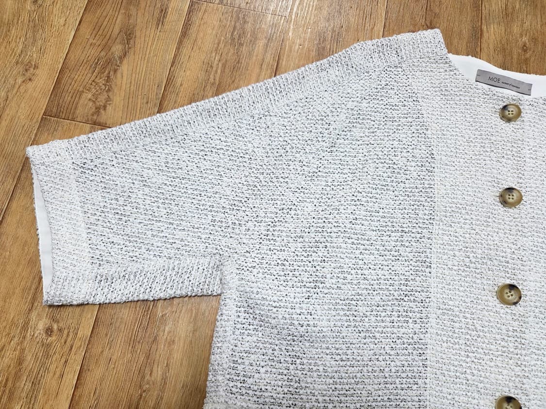 모에(MOE) 트위드 수술자켓 55-66 새상품 상품이미지4