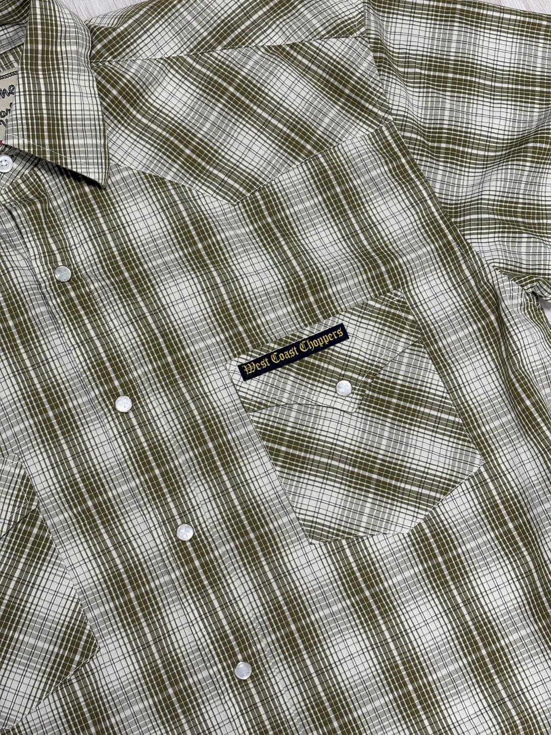 웨스트 코스트 차퍼스 웨스턴 체크 셔츠 골드 상품이미지3