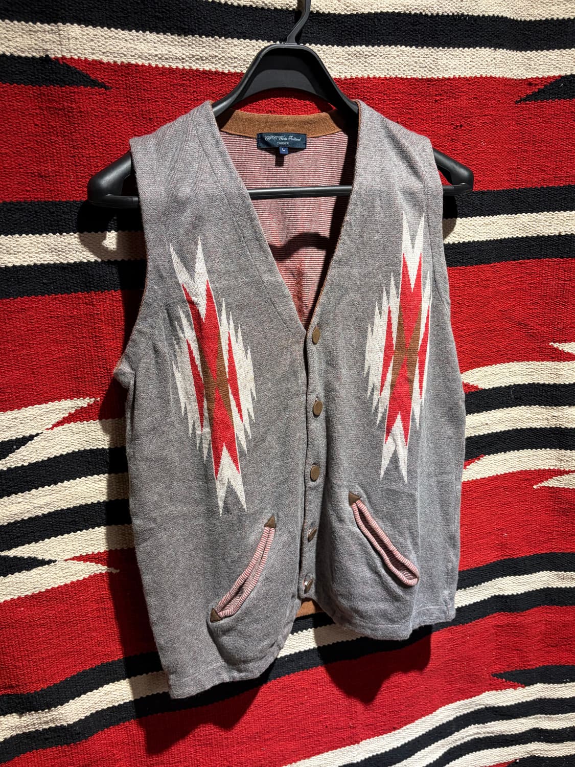 Native american chimayo vest / 웨스턴 치마요조끼 상품이미지3