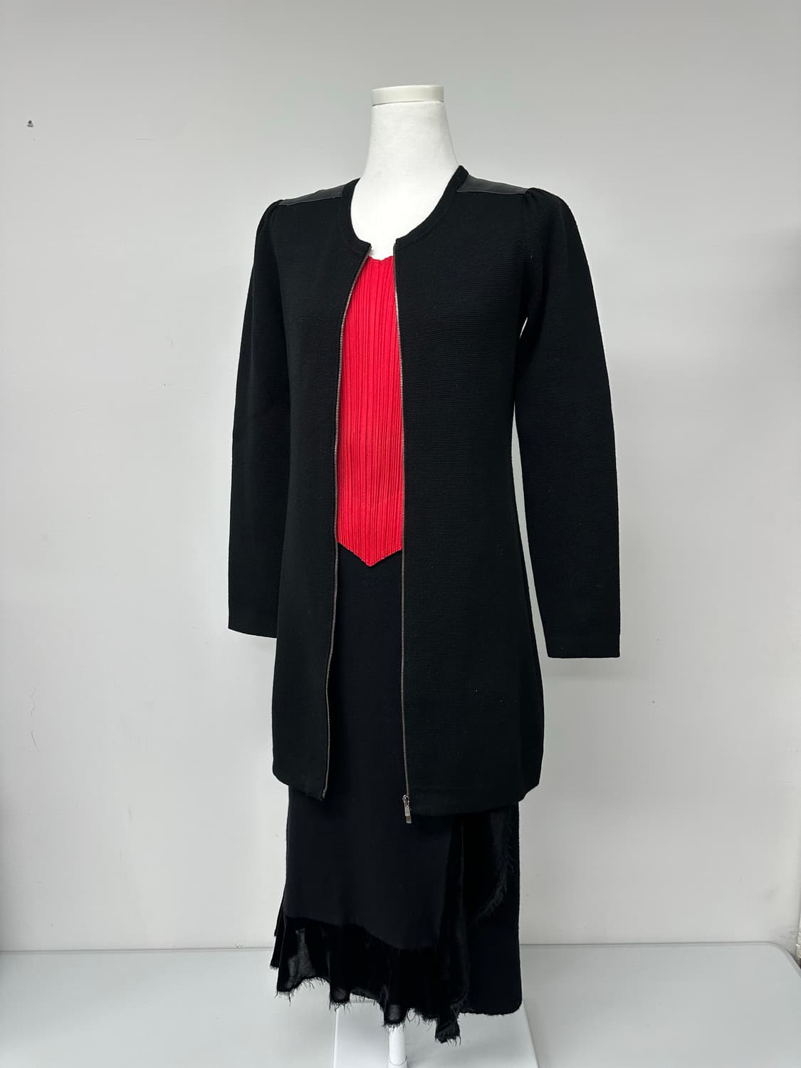 띠어리 양가죽 니트 원피스 자켓 상품이미지8