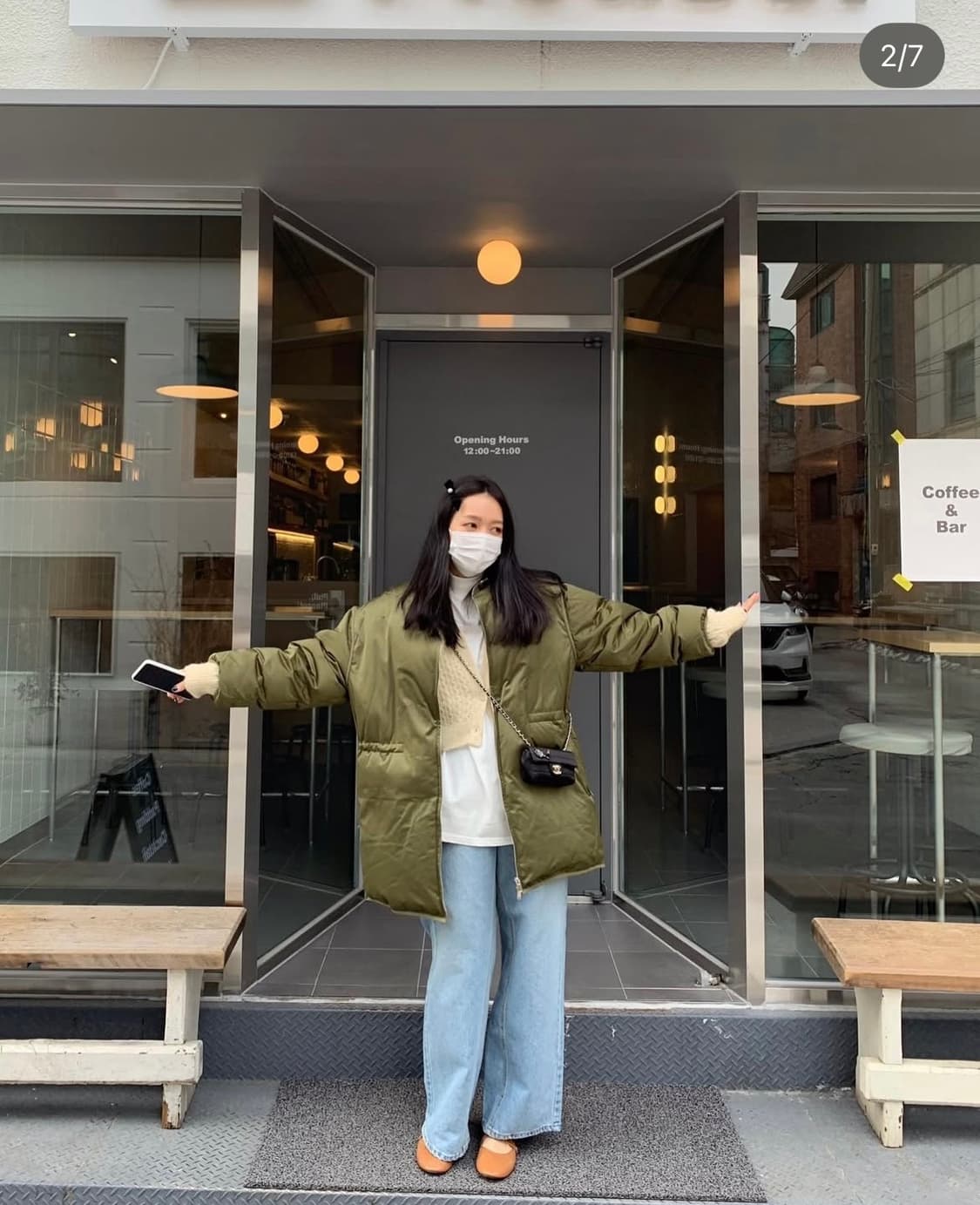 (새상품) 브론즈부부 카키 야상 패딩 2개(1+1) 판매합니다 상품이미지4