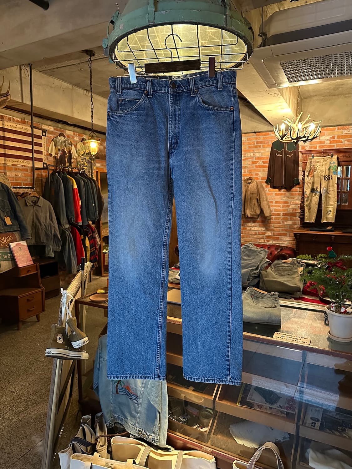 90s USA 빈티지 리바이스 517 오렌지탭 부츠컷 데님 팬츠 상품이미지1