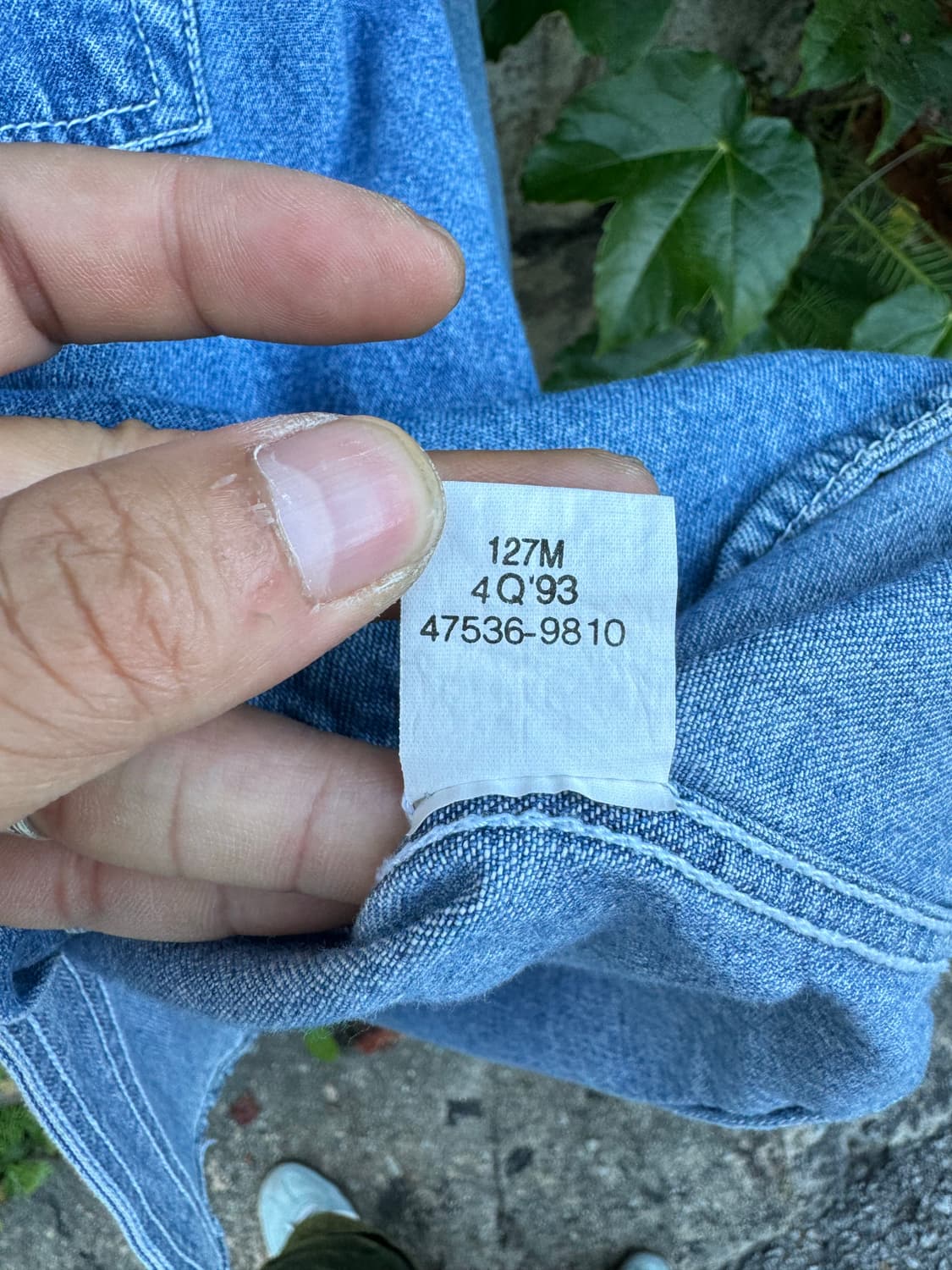 90s levis 리바이스 투포켓 페이딩 데님 셔츠 자켓 L 상품이미지6