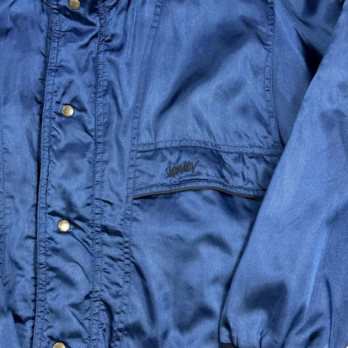 JPN 재팬빈티지 새틴 블루종 자켓 M 상품이미지4