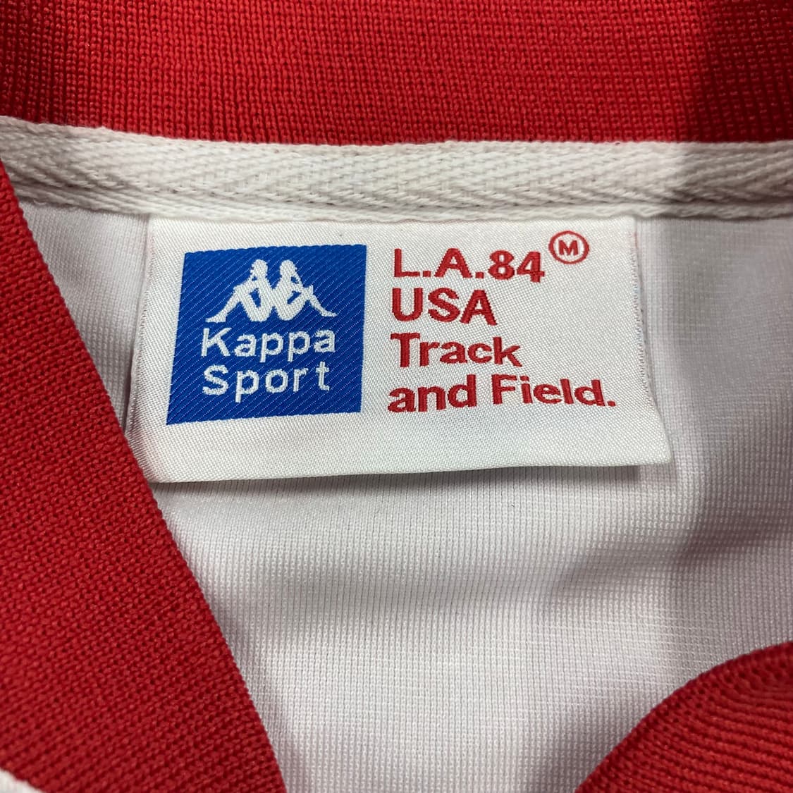 카파 화이트 레드 컬러 USA 스펠아웃 트랙탑 져지 상품이미지5