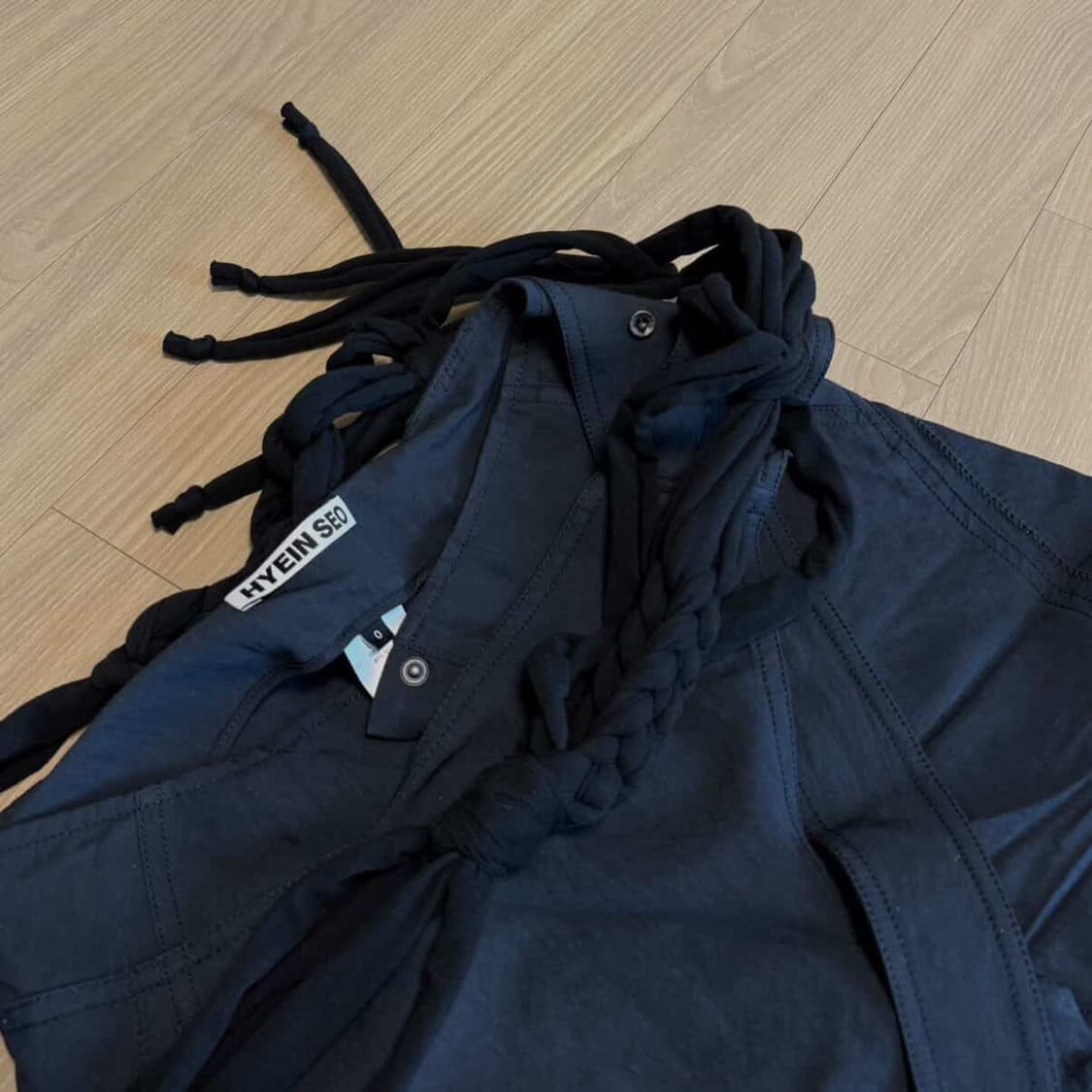 Wrap Pants w/ Macrame Belt Midnight 0 상품이미지4